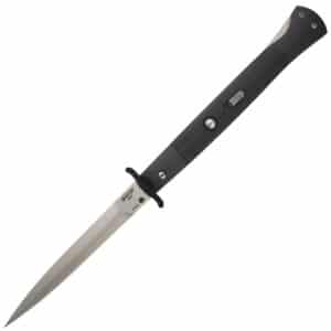 DKD American Mini-Phantom Automatic Swinguard Knife Black w/ G-10 Scales