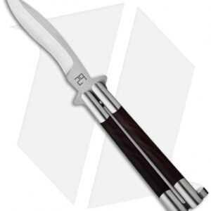 29 Knives Chris Olofson Custom 4" Kukri Bali Desert Ironwood Butterfly Knife