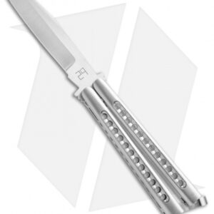 29 Knives Chris Olofson 3.75" Wharncliffe Fluted Skeleton Butterfly Knife