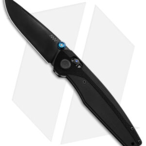 Acta Non Verba A200 A-Lock Knife Black G-10/Blue (3.5" Black) Blade HQ Exclusive