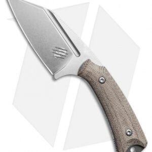 Akeron La Sanction Bastinelli Fixed Blade Knife Green G10 (3" Stonewash)