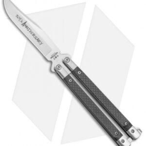 Bear & Son 30th Anniversary Butterfly Knife Carbon Fiber (5" Satin) CF17-S35
