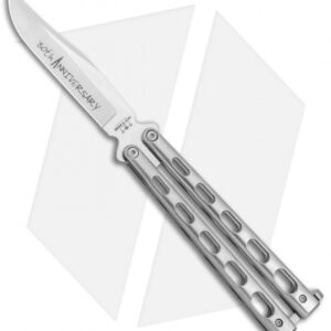 Bear & Son 30th Anniversary SS14-D2 Polished Butterfly Knife (5" Satin)