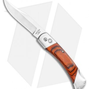 Bear and Son Automatic Lockback Knife Rosewood (3.5" Satin)