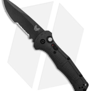 Benchmade Claymore Automatic Knife Black Grivory (3.6" Black Serr) 9070SBK
