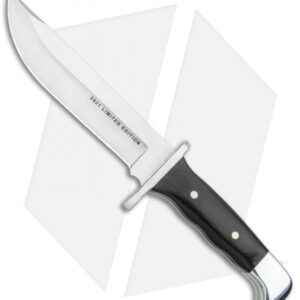 Buck 124 Frontiersman Fixed Blade Knife Ebony (6.25" Satin) 0124BRSLE
