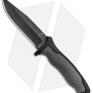 Buck Nighthawk Small Tactical Fixed Blade Knife Dynaflex (4.875" Black) 0655GYS