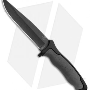 Buck Nighthawk Tactical Fixed Blade Knife Dynaflex (6.5" Black) 0650GYS
