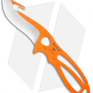 Buck PakLite Large Skinner Guthook Fixed Blade Knife Orange (3.5" Satin)0141ORG1