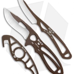 Buck PakLite Field Master Kit Fixed Blade/Guthook Brown 0141BRSVP