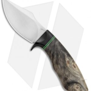 Dark Timber Dark Knight Skinner Black Micarta/GBG/Buckeye Burl (3.25" Satin)