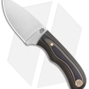 LT Wright Knives Buckeye Fixed Blade Knife Green/Black G10 (2.5" Satin)