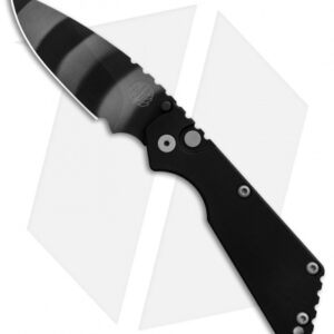 Strider + Pro-Tech SnG Automatic Knife Black Aluminum (3.5" Tiger Stripe DLC)
