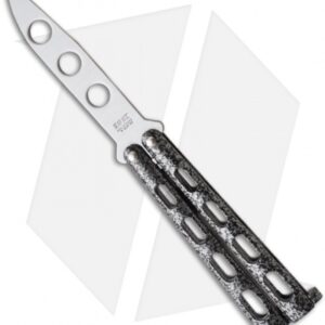 Bear & Son 113TR Small Butterfly Knife Trainer w/ Silver Vein (3.3" Satin Dull)