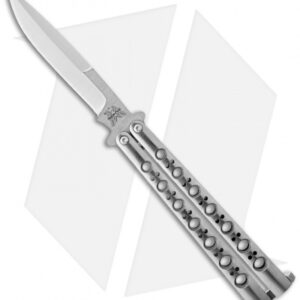 Benchmade 42 Balisong Knife Titanium Butterfly Knife T-Latch (Plain) BM42