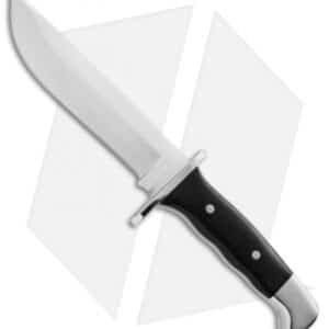 Buck Frontiersman Fixed Blade Knife Black Micarta (6.25" Satin) 0124BKSLE