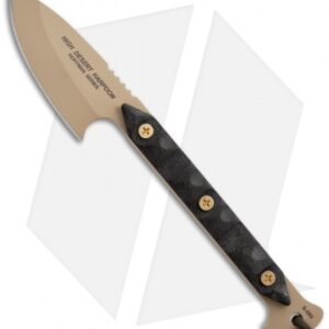 TOPS Knives High Desert Harpoon XL Knife Fixed Blade (3.5" Tan Plain) HDH-01