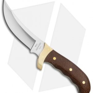 Buck Kalinga Legacy Fixed Blade Knife Brown Burlap Micarta (4.8" Satin)